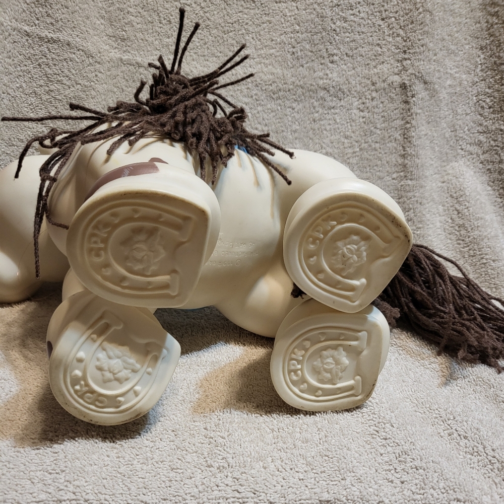 Charming Cream and Blue Pony Toy - Picture 5 of 6